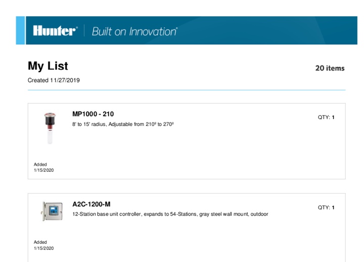 Share, print, email, or export
