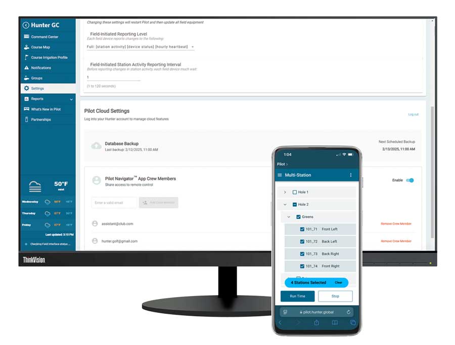 Run irrigation stations simultaneously or sequentially